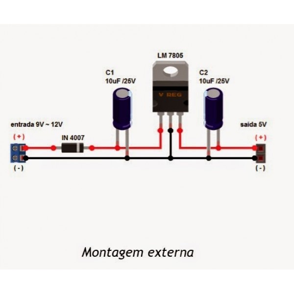 Схема понижения с 12 вольт на 5 вольт