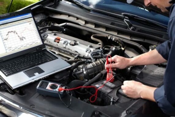 Automotive Car Battery Testing Image