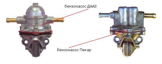 бензонасосы ДААЗ и Пекар